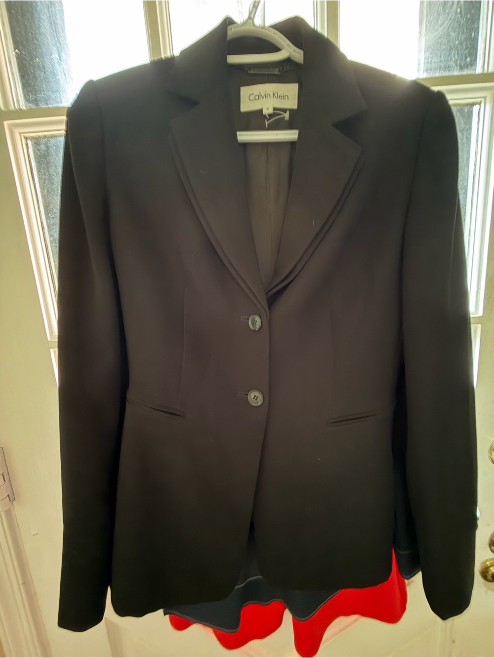 Calvin Klein Black Women's Single-Breasted Blazer, Luke new, 2